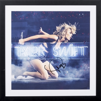 Taylor Swift Autographed Framed 22x22 Photograph (PSA/DNA)